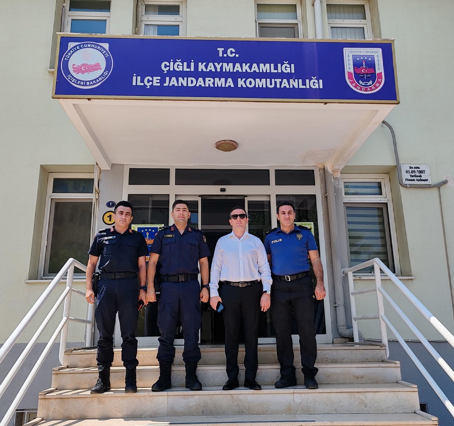 Kaymakam Sayın Fatih Görmüş, Yeni İlçe Jandarma Komutanı Erdem Yener'i Ziyaret Etti